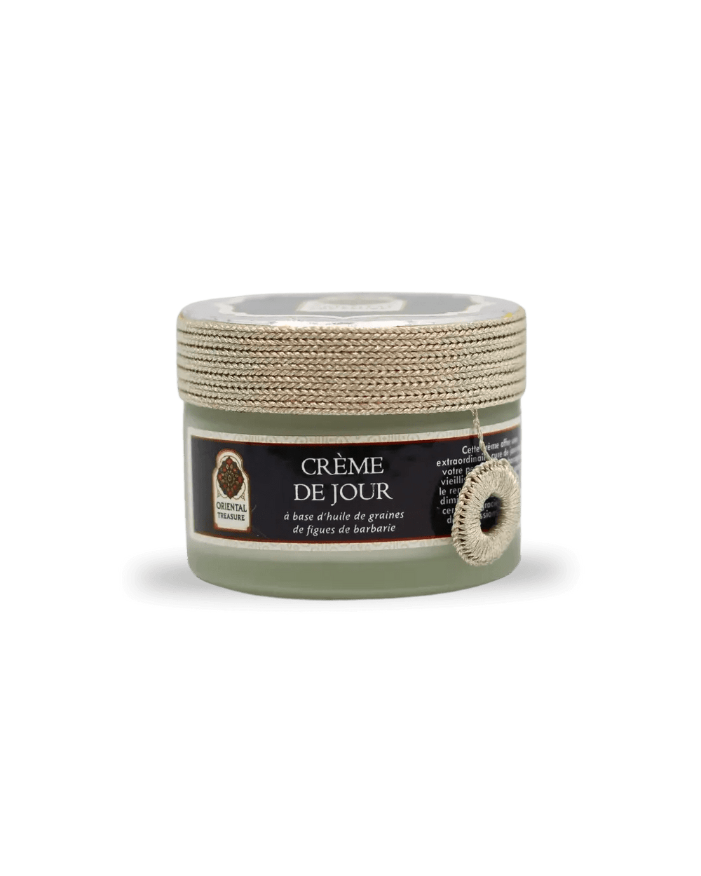 Pot en verre de crème anti-âge de la marque oriental treasure