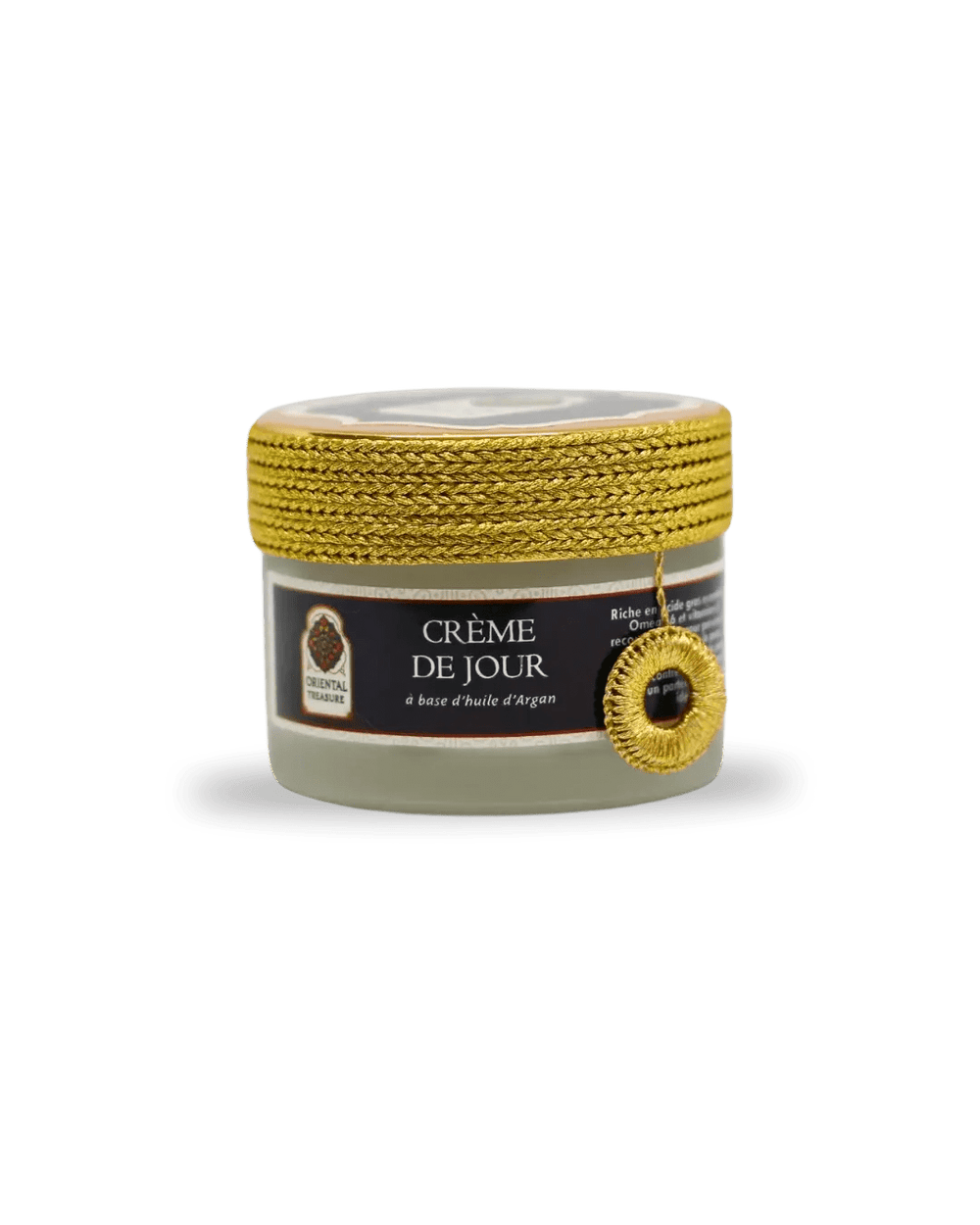 pot en verre de crème de jour Argan de la marque Oriental Treasure