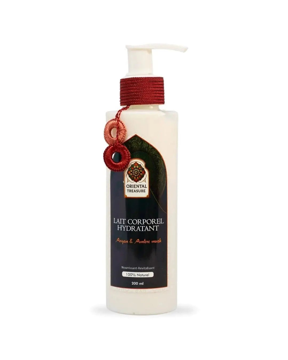 Flacon de Lait Hydratant Ambre et musk à base d'huile d'argan