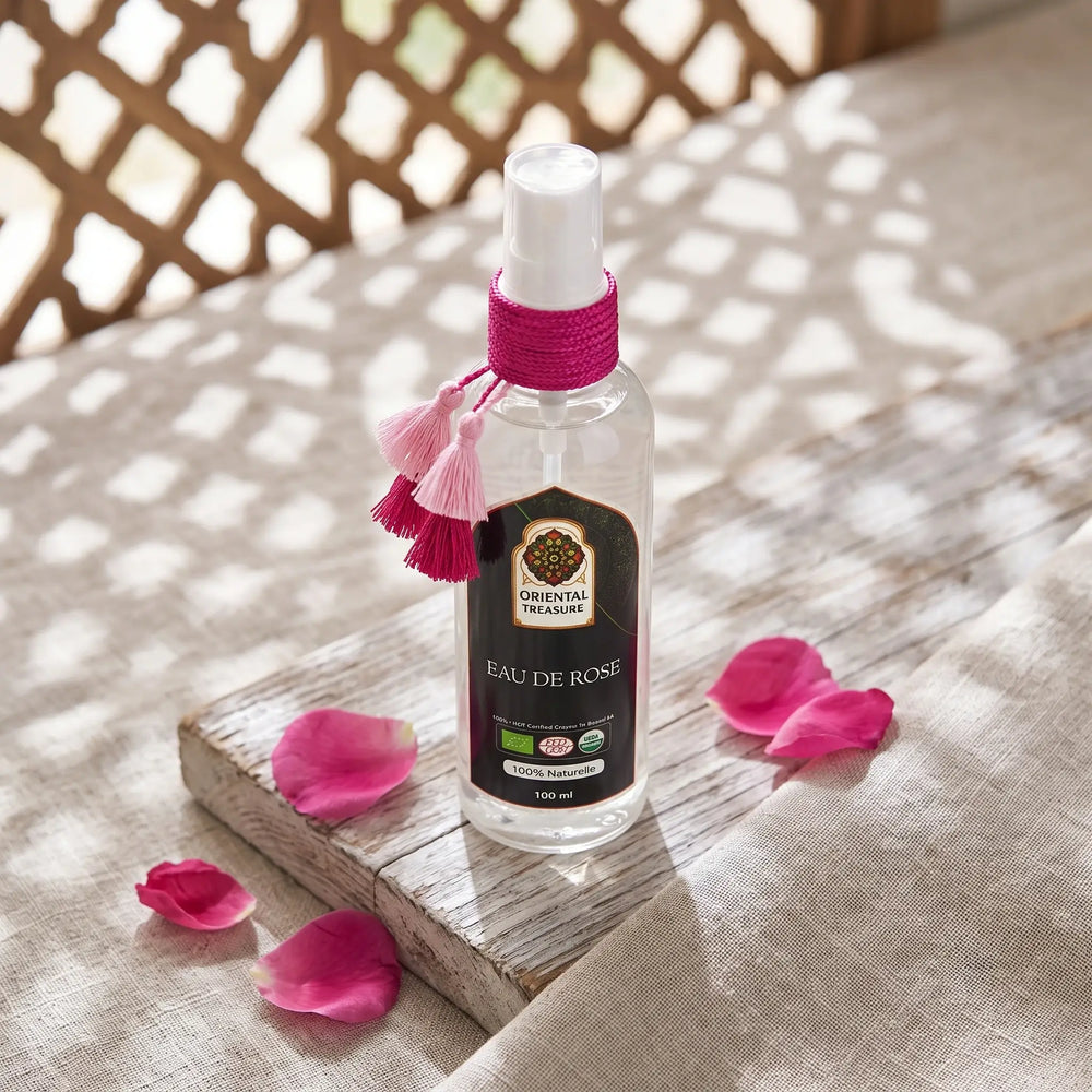 Eau de Rose Bio du Maroc – Rose de Damas Certifiée Ecocert