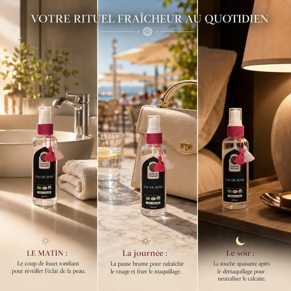 Eau de Rose Bio du Maroc – Rose de Damas Certifiée Ecocert