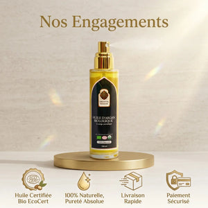 Huile d'Argan Bio Cheveux – Brillance, Force & Réparation (100ml)