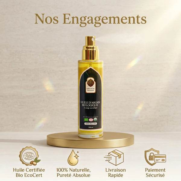 Huile d'Argan Bio Cheveux – Brillance, Force & Réparation (100ml)