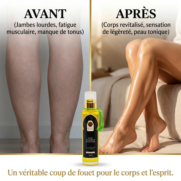 Huile de Massage à la Verveine – Soin Frais Tonifiant & Énergisant