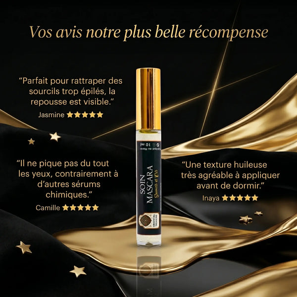 Avis clientes Mascara Soin pousse cils sourcils 5 sur 5 étoiles