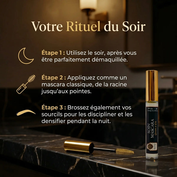 Conseils utilisation Mascara Soin application brosse hélicoïdale cils sourcils jour nuit