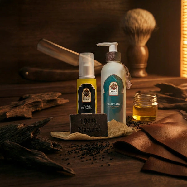 Rituel Barbier "Le Prince du Désert" : Soin Barbe & Corps (Oud)