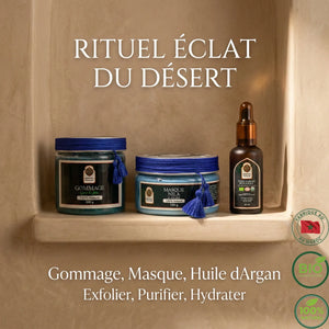 Rituel Éclat du Désert : Cure Anti-Taches & Détox (Nila & Argan)