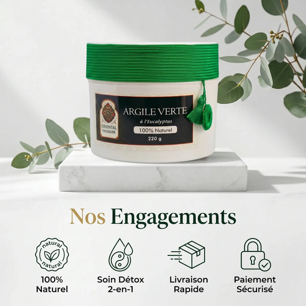 Poudre d'Argile Kaolin & Eucalyptus : Le Soin Détox 2-en-1