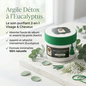 Poudre d'Argile Kaolin & Eucalyptus : Le Soin Détox 2-en-1