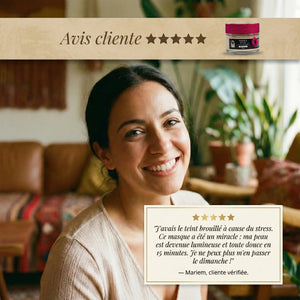 Masque Éclat Naturel au Safran & Miel - Illuminateur & Hydratant