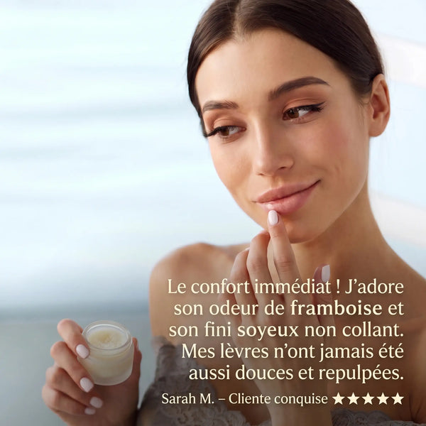 Avis cliente baume lèvres framboise hydratation goût gourmand