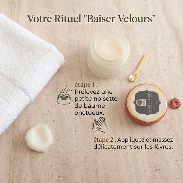 Conseils utilisation baume lèvres framboise application quotidienne masque nuit
