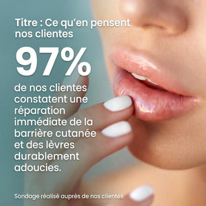 Taux satisfaction clientes baume lèvres framboise Oriental Treasure