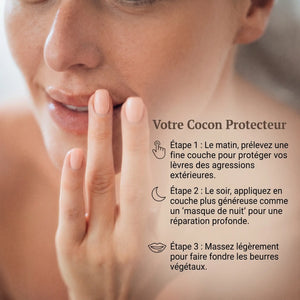 Conseils utilisation baume lèvres miel application généreuse masque nuit