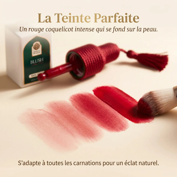 Différentes teintes blush Aker Fassi modulable léger ou intense