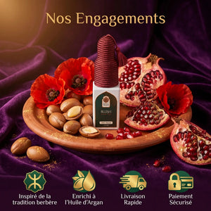 Garanties Oriental Treasure blush Aker Fassi 100% naturel artisanal Maroc