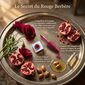 Ingrédients blush Aker Fassi pétales coquelicot extrait grenade huile argan panthénol