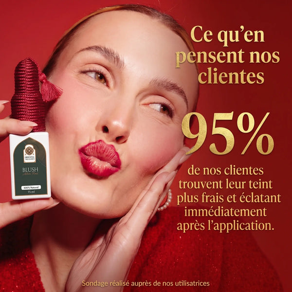 Satisfactions clientes blush Aker Fassi Oriental Treasure 4,92 sur 5 sur 25 avis