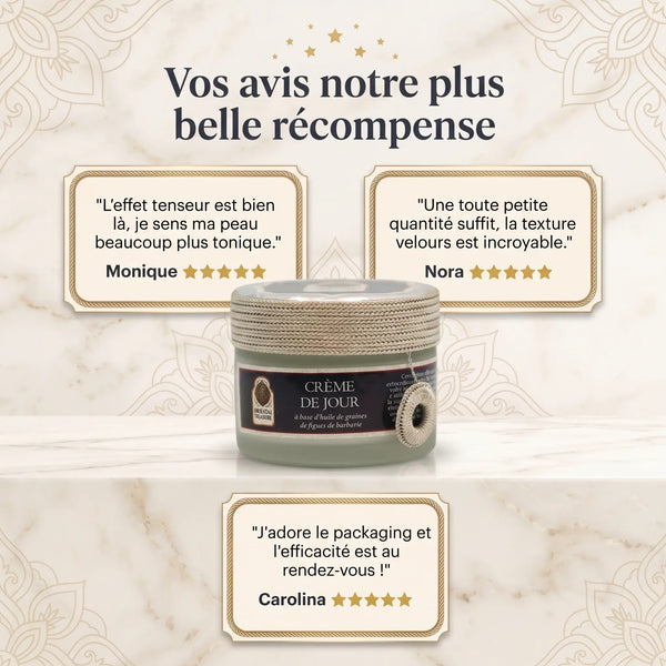 Avis clientes crème de jour anti-âge Oriental Treasure