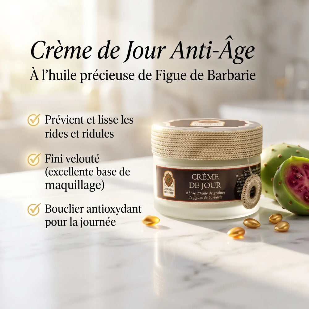 Crème de jour anti-rides à la Figue de Barbarie Oriental Treasure pot présentation
