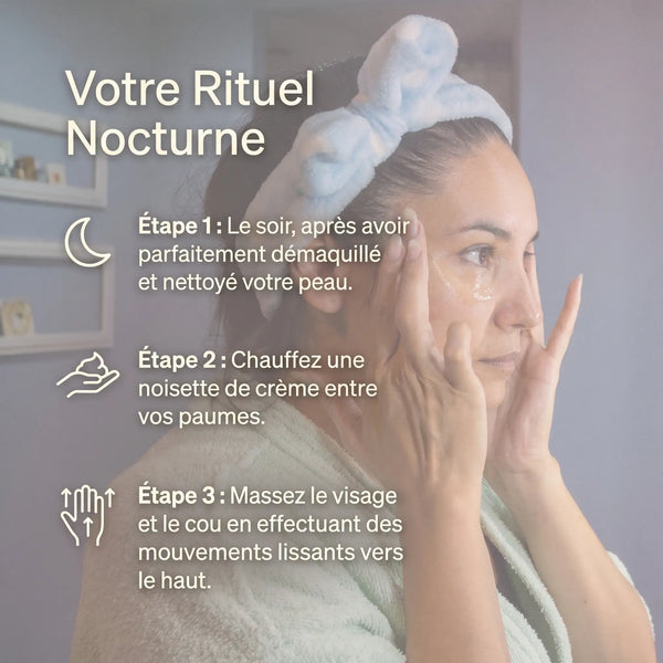 Conseils utilisation crème de nuit anti-âge argan figue de barbarie soir
