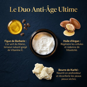 Ingrédients crème de nuit argan figue de barbarie karité vitamine E