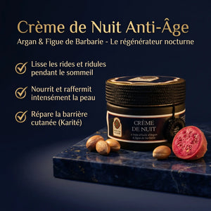 Crème de nuit régénérante Argan et Figue de Barbarie Oriental Treasure pot présentation