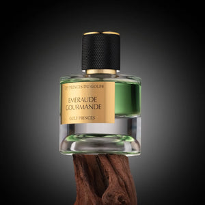 Flacon de parfum emleraude gourmande vue de face