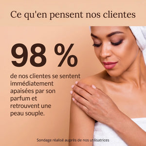 Satisfaction clientes gel douche argan fleur d'oranger parfum solaire