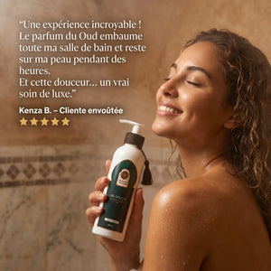 Avis cliente gel douche argan oud doux soin hydratant