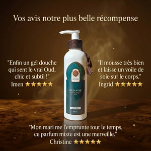 Avis clientes gel douche argan oud parfum oriental Oriental Treasure