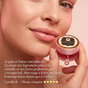 Avis cliente gommage lèvres cannelle texture fondante résultat immédiat