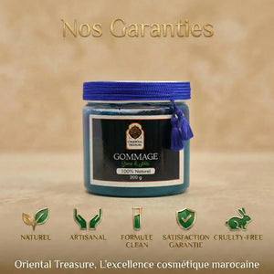 Gommage Éclaircissant au Nila Bleu & Argan – Exfoliant Doux & Unifiant