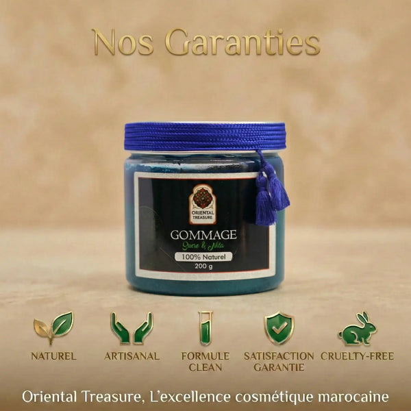 Gommage Éclaircissant au Nila Bleu & Argan – Exfoliant Doux & Unifiant