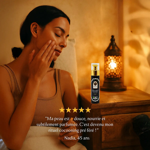Huile d’Argan & Oud – Élixir nourrissant & parfum envoûtant