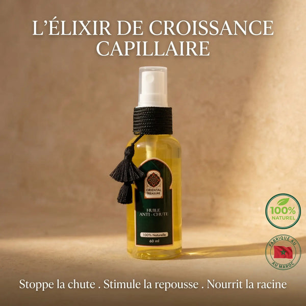 Huile Anti-Chute Naturelle – Stimulation & Croissance des Cheveux