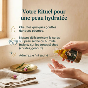 Huile d'Argan Bio Corps – Bouteille Artisanale Marocaine (125ml)