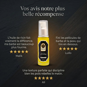 Huile de Barbe Naturelle & Bio 30ml – Pousse, Douceur et Hydratation