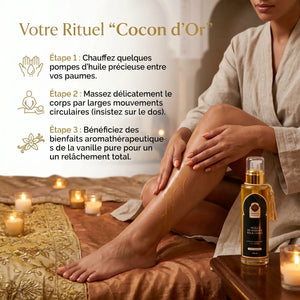 Huile de Massage à la Vanille – Soin Gourmand Cocooning & Relaxation