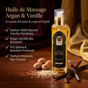 Huile de Massage à la Vanille – Soin Gourmand Cocooning & Relaxation