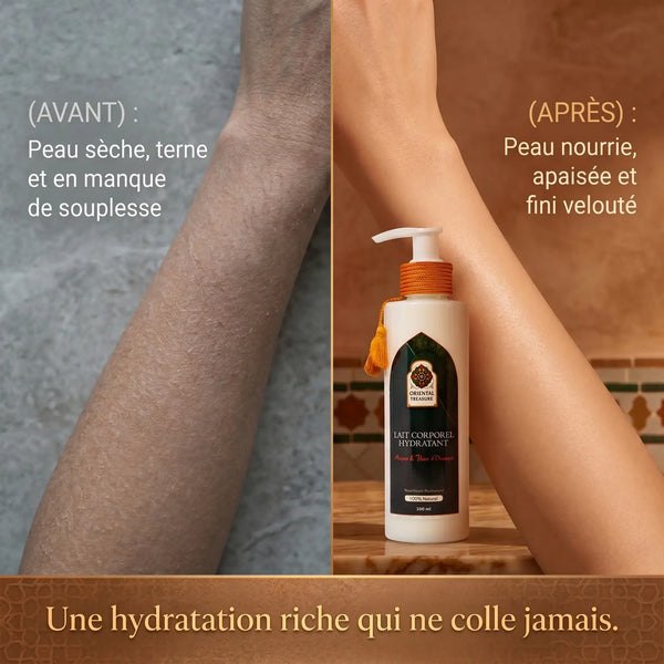 Lait Hydratant Corps Argan & Fleur d'Oranger – Soin Floral Quotidien