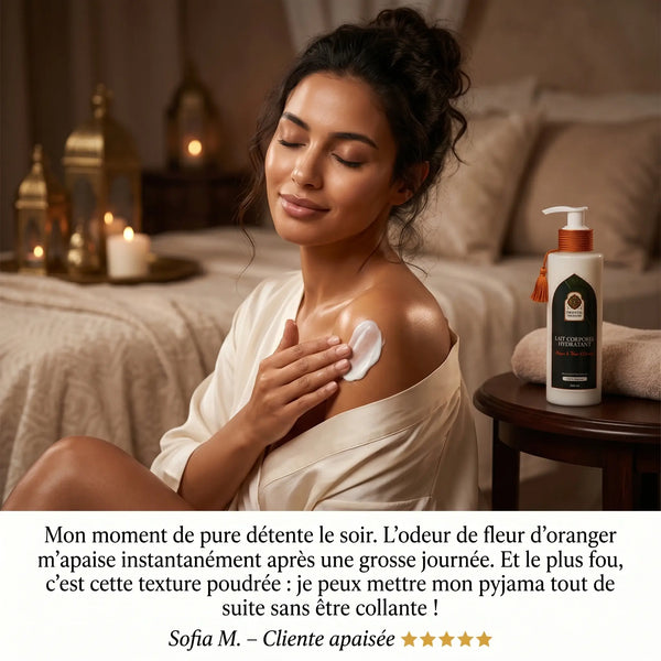 Lait Hydratant Corps Argan & Fleur d'Oranger – Soin Floral Quotidien