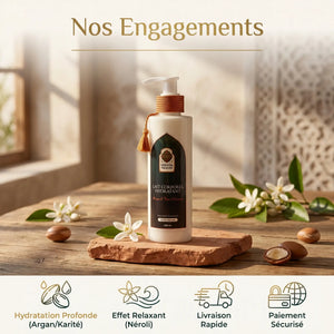 Lait Hydratant Corps Argan & Fleur d'Oranger – Soin Floral Quotidien