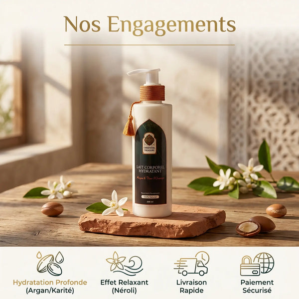 Lait Hydratant Corps Argan & Fleur d'Oranger – Soin Floral Quotidien