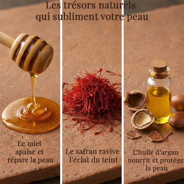 Masque Éclat Naturel au Safran & Miel - Illuminateur & Hydratant