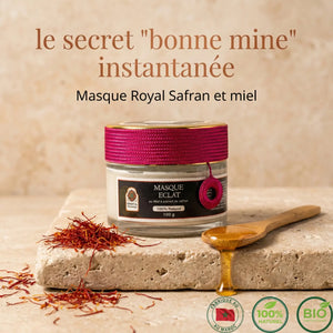 Masque Éclat Naturel au Safran & Miel - Illuminateur & Hydratant