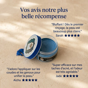 Avis clientes masque nila bleu Oriental Treasure 4,76/5 sur 21 avis
