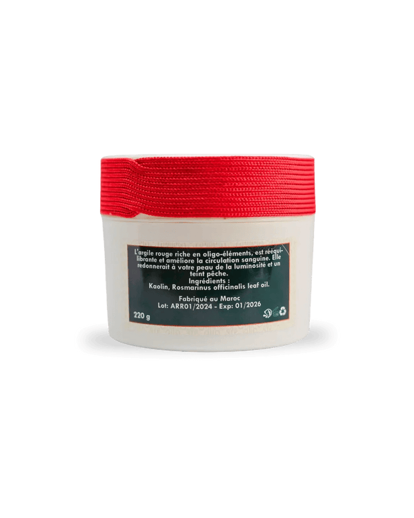 Pot argile rouge soin revitalisant pour la peau - Oriental treasure