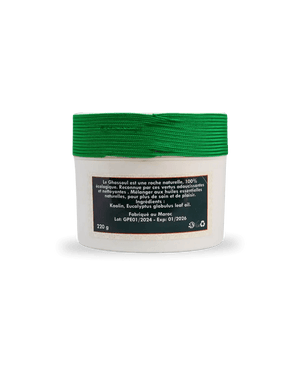 Pot d'argile verte à l'eucalyptus, appelé aussi Ghassoul - Oriental Treasure